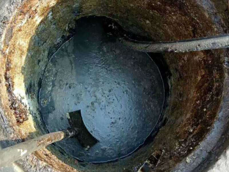 崇安区上马墩污水池清理